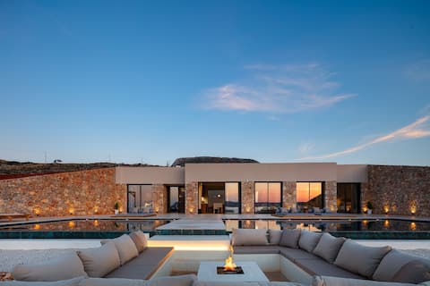 Dionysos Boutique Villa FirePit Heated Pool Sauna