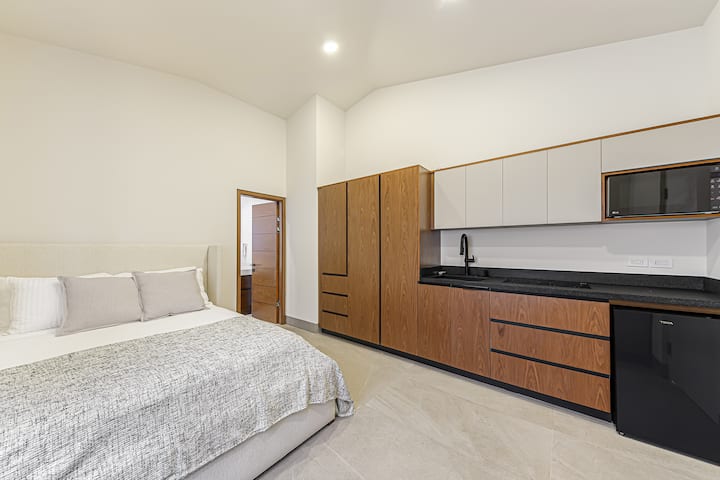 Enjoy more privacy in the casita with a private kitchen.