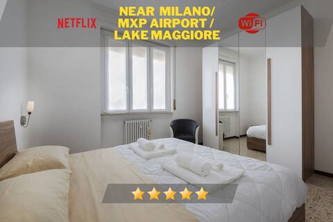 [10' from MXP Airport] Self check-in and Netflix