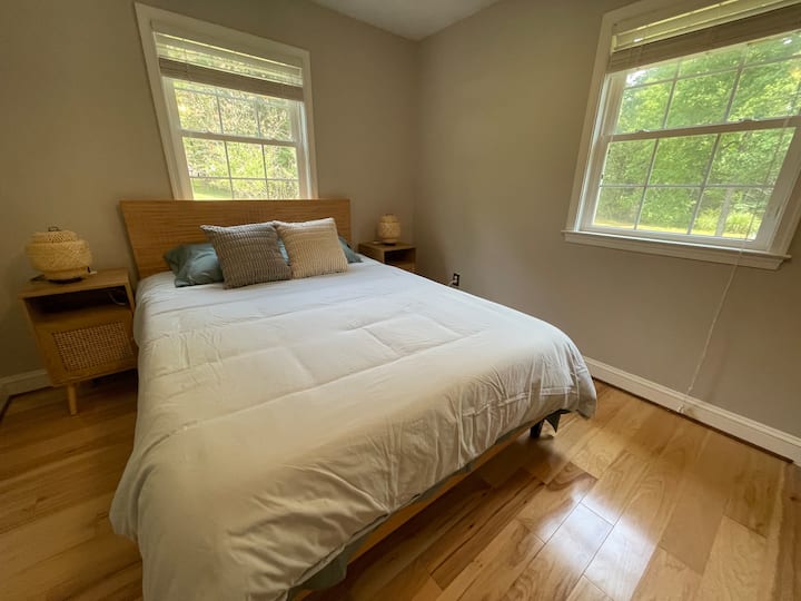 חדר שינה לאורחים עם מיטת קווין סייז