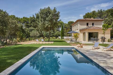 Maison climatisée, piscine chauffée, 5min d’Aix