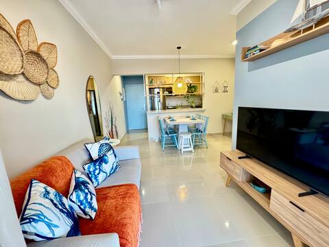 Popular Airbnb listing: Beautiful apartment 350 meters from the beach with air conditioning and swimming pool in Bertioga