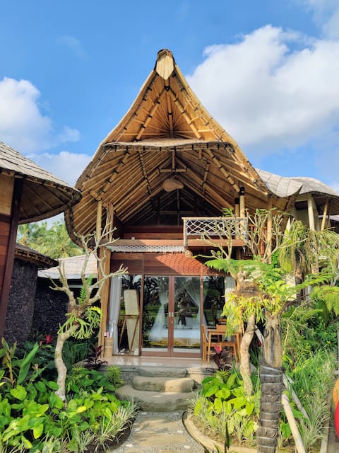 New Eco Bamboo Villa 10•Infinity Pool View•WiFi