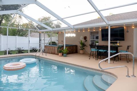 Secluded Spa/Heated Pool-Game/Pool Tables, Firepit