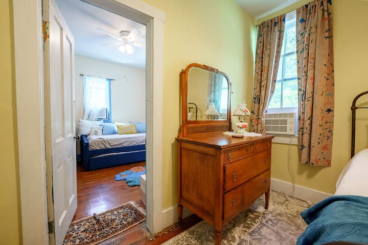 This is one of our rooms that has the option of becoming a 2 bedroom suite by opening the adjoining door.