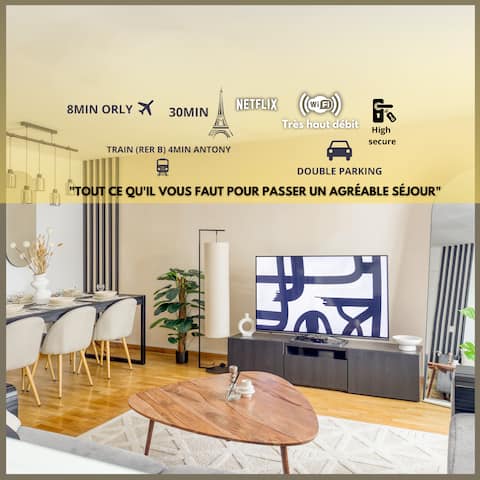 L'îlot ZEN ~ 8 min ORLY (Family, Business & Group)