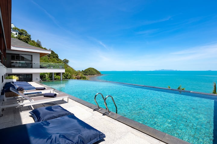 Villa Agara-5 Bedroom Cliffside Ocean Front Villa - Ko Samui