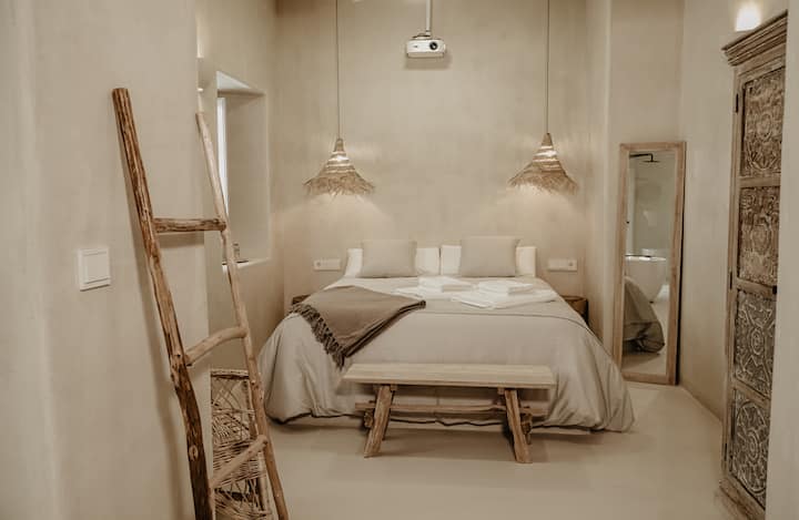 Hab. Deluxe Cama Grande Bañera / Casa Entrearcos - Vejer de la Frontera