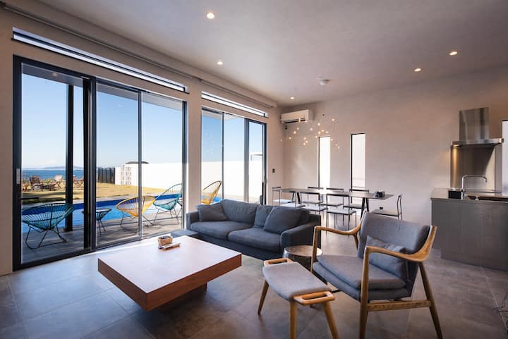 Villa A / Ocean View / Dog Run/ Sauna / Pool / Bbq - Futtsu