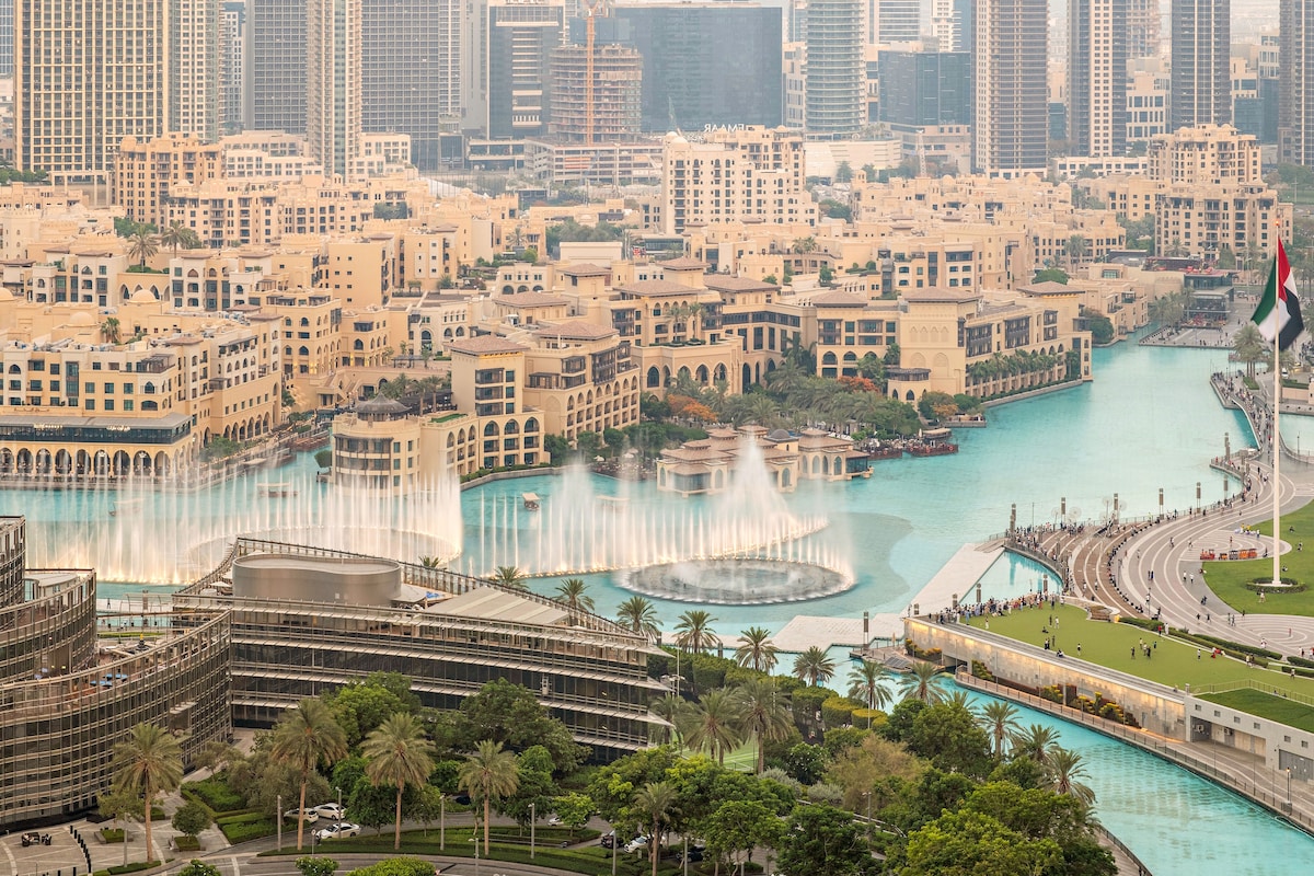 1 Bedroom Furnished Apartment with Burj Khalifa & Fountain View | Burj Vista 5