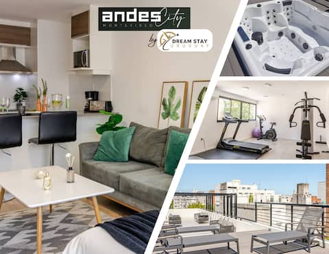 Downtown | Rooftop | Gym | Jacuzzi w/cost