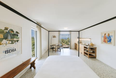 Popular Airbnb listing: Casa Rocco romantic loft with sea view in Forio