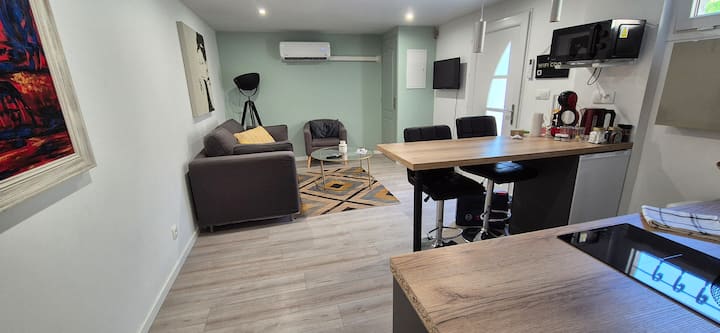 T2 Climatisé Dans Maison Avec Stationnement - Miribel