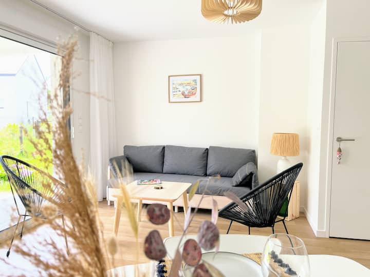 Les Plages - Grand Appartement - Jardin - Wifi - Saint-Philibert