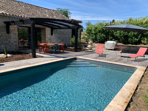Magnifique ferme rénovée-Piscine-Aucun vis-à-vis