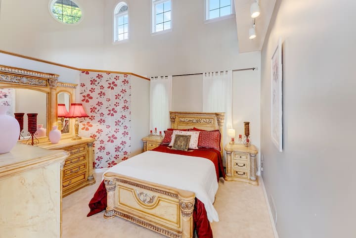 The Observatory.  Named accordingly - double bed located on main floor. 