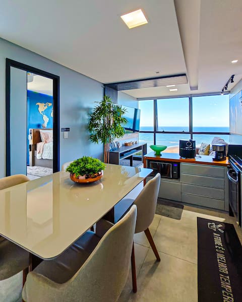 LUXURY Flat Sea View - 02 Qtos Suites, 28th floor!