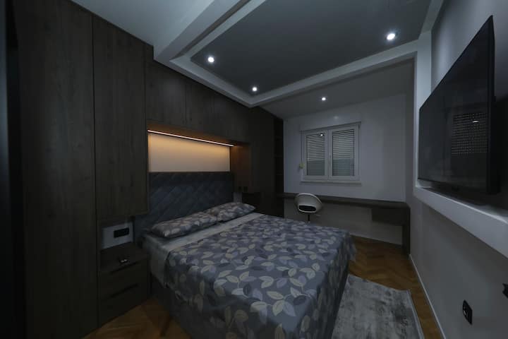 Legacy Marine 3-Serenity, room no2, with ambience led lighting, 55"tv, air conditioning, smart home system, smart curtains, remote light controll