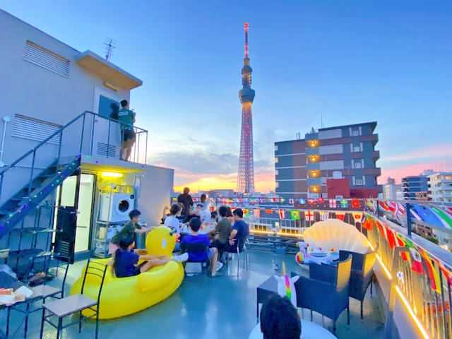 4房 4卫浴 4台洗衣機 4廚房 機場直達 洗衣機 電梯大樓 Skytree車站徒步5分