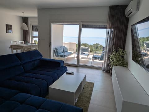 Top Airbnb: Luxury Seaview Apt private pool in Mjesni Odbor Draga