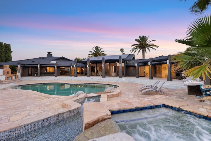 5-homes Gym Pool & Hot Tub Tennis Sleep 40 - Valley Center, CA