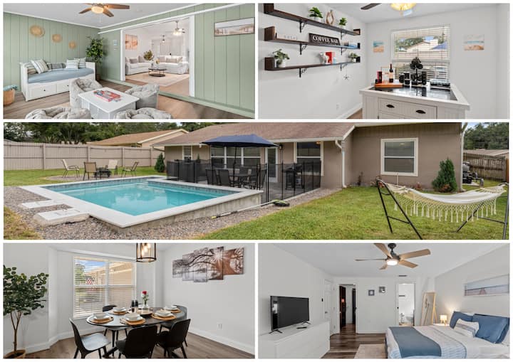 Elegant Home With Heated Pool 10 Mins To The Beach - 達尼丁