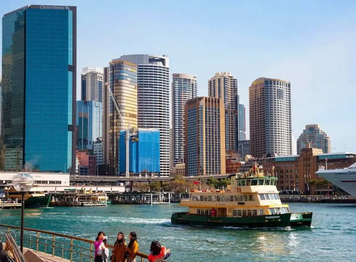 Take a ferry to Manly or Taronga Zoo from Circular Quay (only a 3 min walk from the apartment).