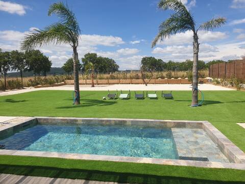 villa 8 pers piscine jardin,