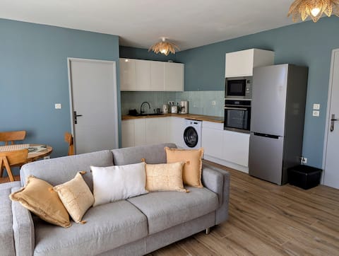 Top performing Airbnb: 2-bedroom apartment 2 steps from the beach in Saint Pierre