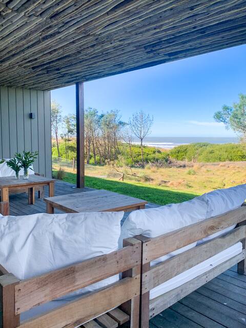 House in Costa Smeralda over the sea front line