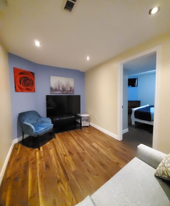 One Bedroom Basement Apartment. Side Entrance. - Mississauga