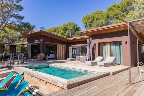 Luxurious beachfront villa