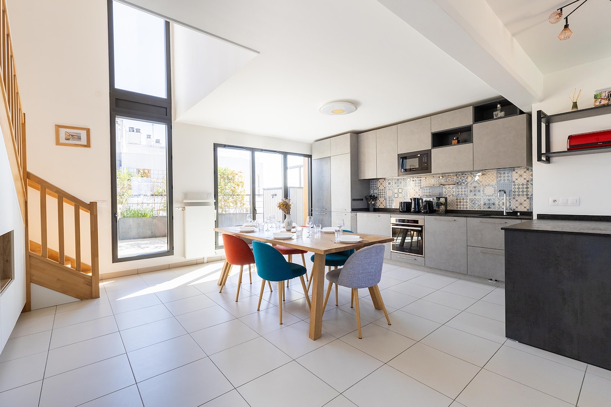 Airbnb performant: Duplex Terrace Parking - Paris Montreuil à Montreuil