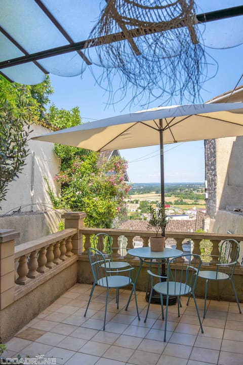 The Olive house. Terrace and courtyard