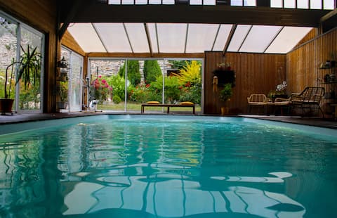 L'Aff&Zen Pool Hot Tub Sauna Ideal for Family/Friends