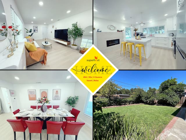 Renovated 4Bd/3Ba SFH AC/Shopping/Apple/SJ Airpot