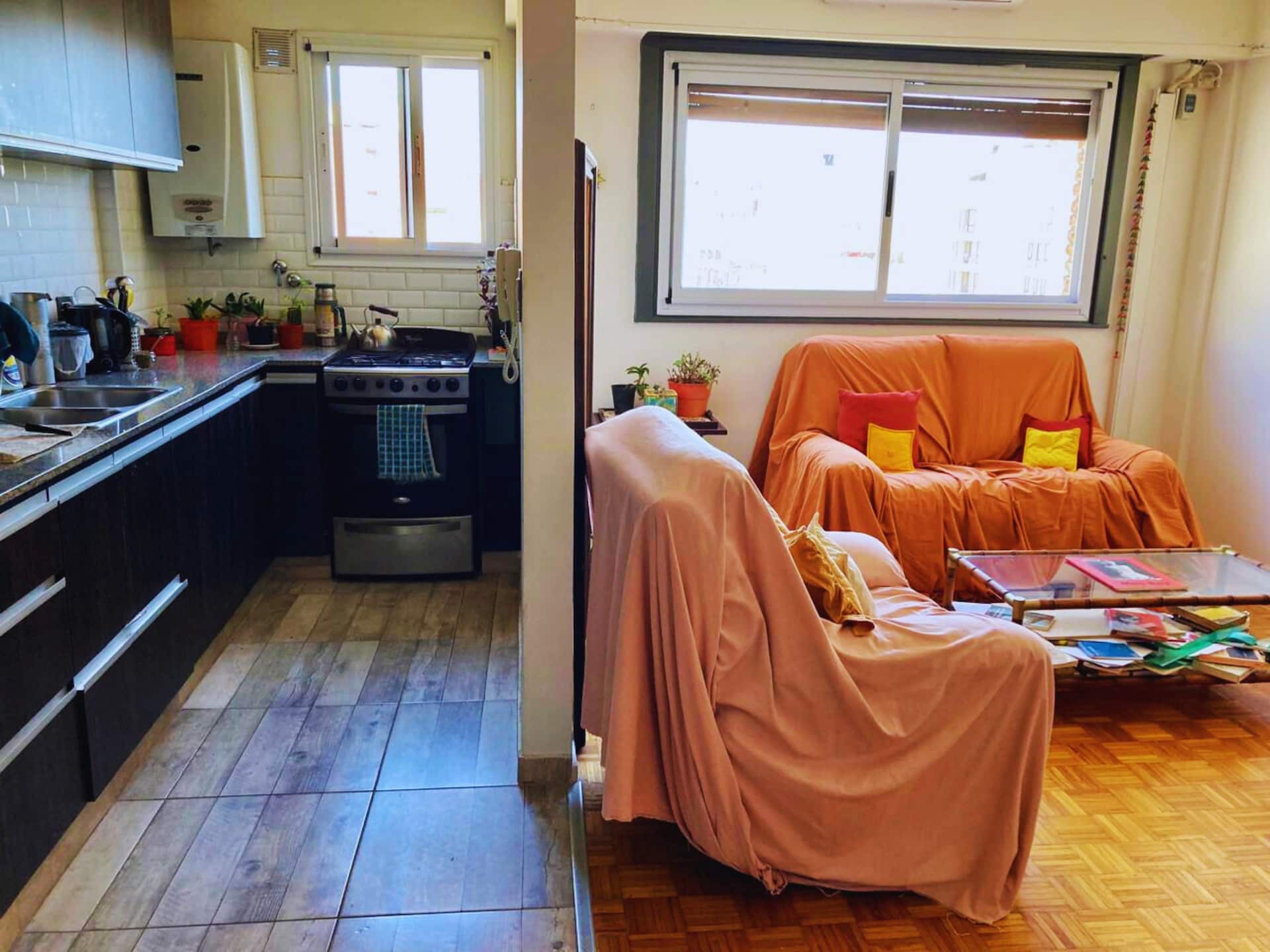Quarto mobiliado em apartamento compartilhado em Caballito
