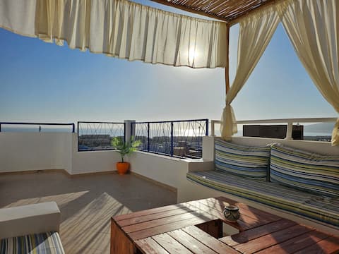 Duplex Sea View, 2 Terraces - Taghazout Bay.