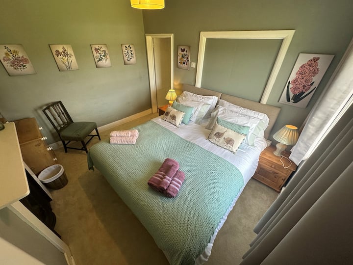 Bedroom Three is a Super King size twin zip bed with decorative fireplace. All bedrooms have an extension lead with usb charging ports.