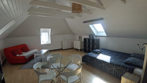 Successful Airbnb property: Comfortable apartment a stone's throw from the Torch in Plonéour Lanvern