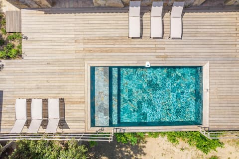 Beautiful new sheepfold with view
