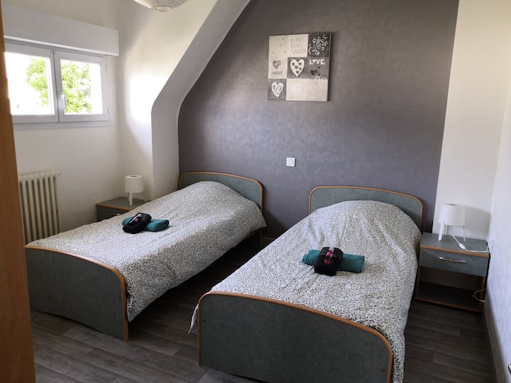 Chambre 2 lits simples 1er étage