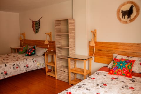 Apartment with bathroom, private kitchen.