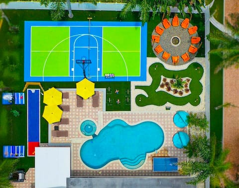 Heated Pool, Pickleball, Bowling, Mini Golf, Bball