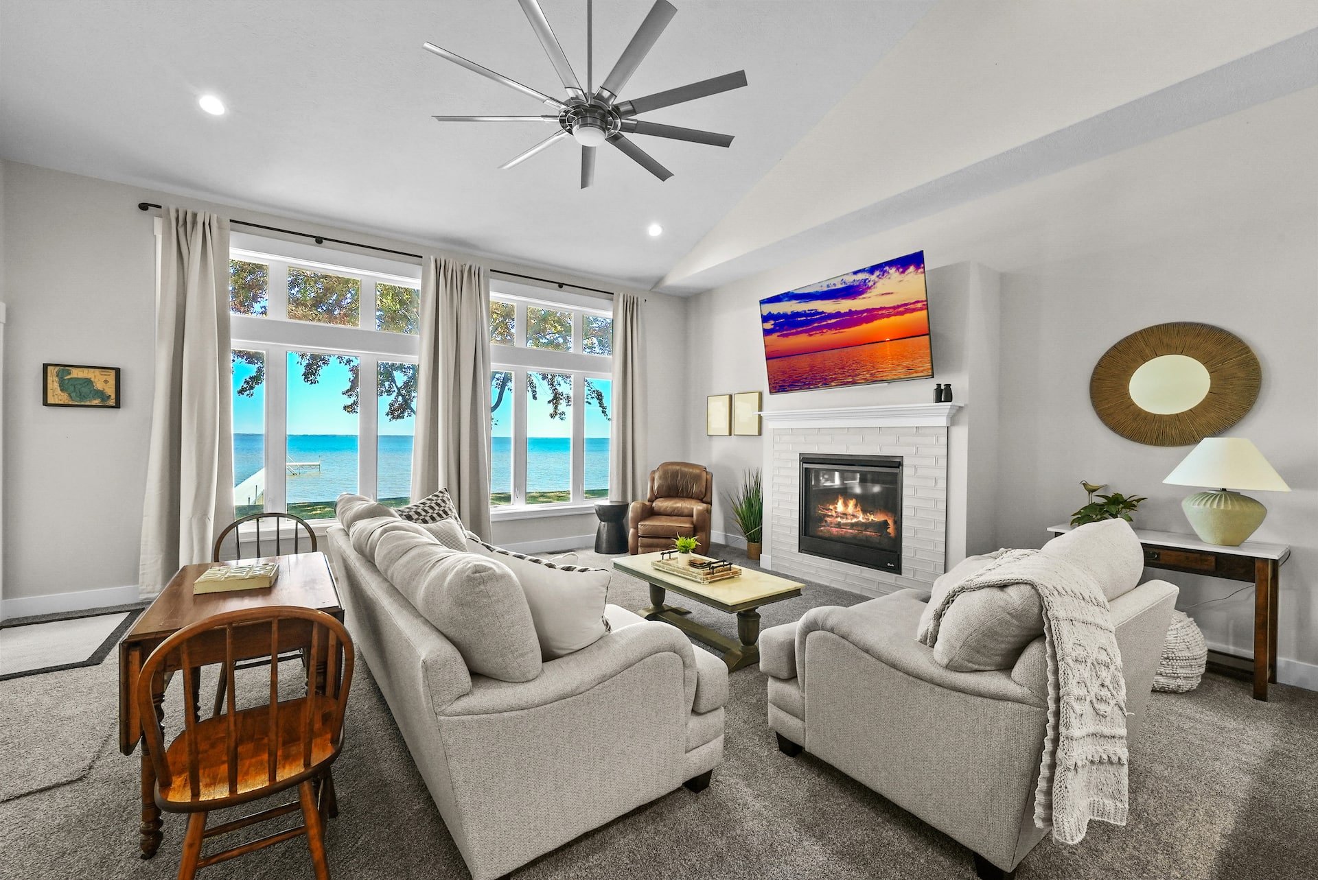 Lakefront Houghton Lake Home w/ Dock & Fire Pit