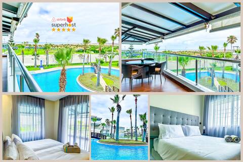 Family stay with panoramic sea and pool views