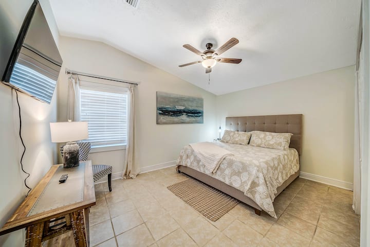 Primary bedroom with full private bath