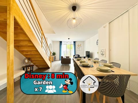 Family Duplex New Disney 8min/ Train 15min/ Garden