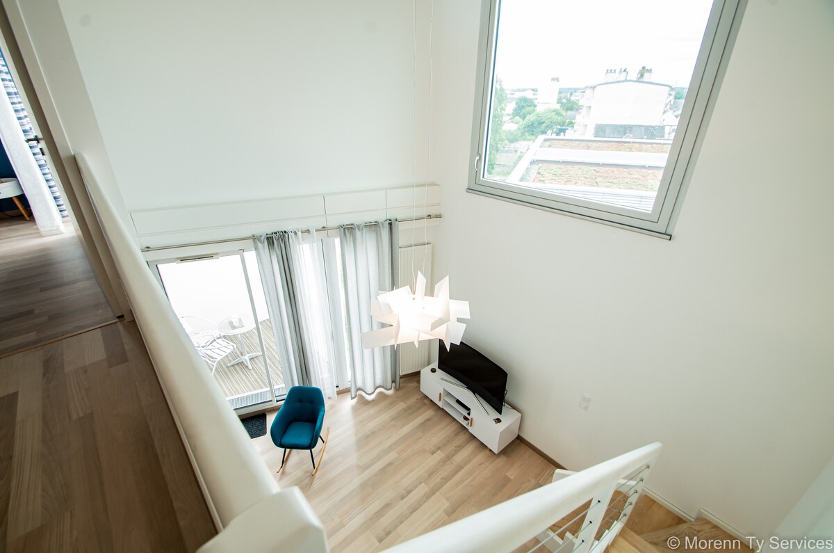 Top Airbnb: Triplex terrace near metro • "Ty ar Mabilay" à Cleunay Arsenal Redon