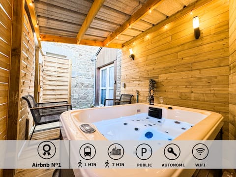 Romantic Suite -Private JACUZZi 37°_Train_Terrasse